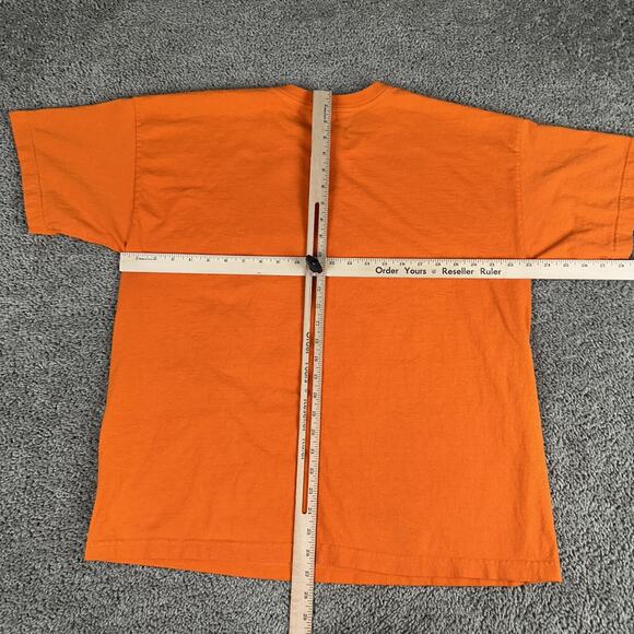 VINTAGE Atlas Sportswear Shirt Mens XL Orange Halloween Teddy Bear Graphic - Picture 8 of 12